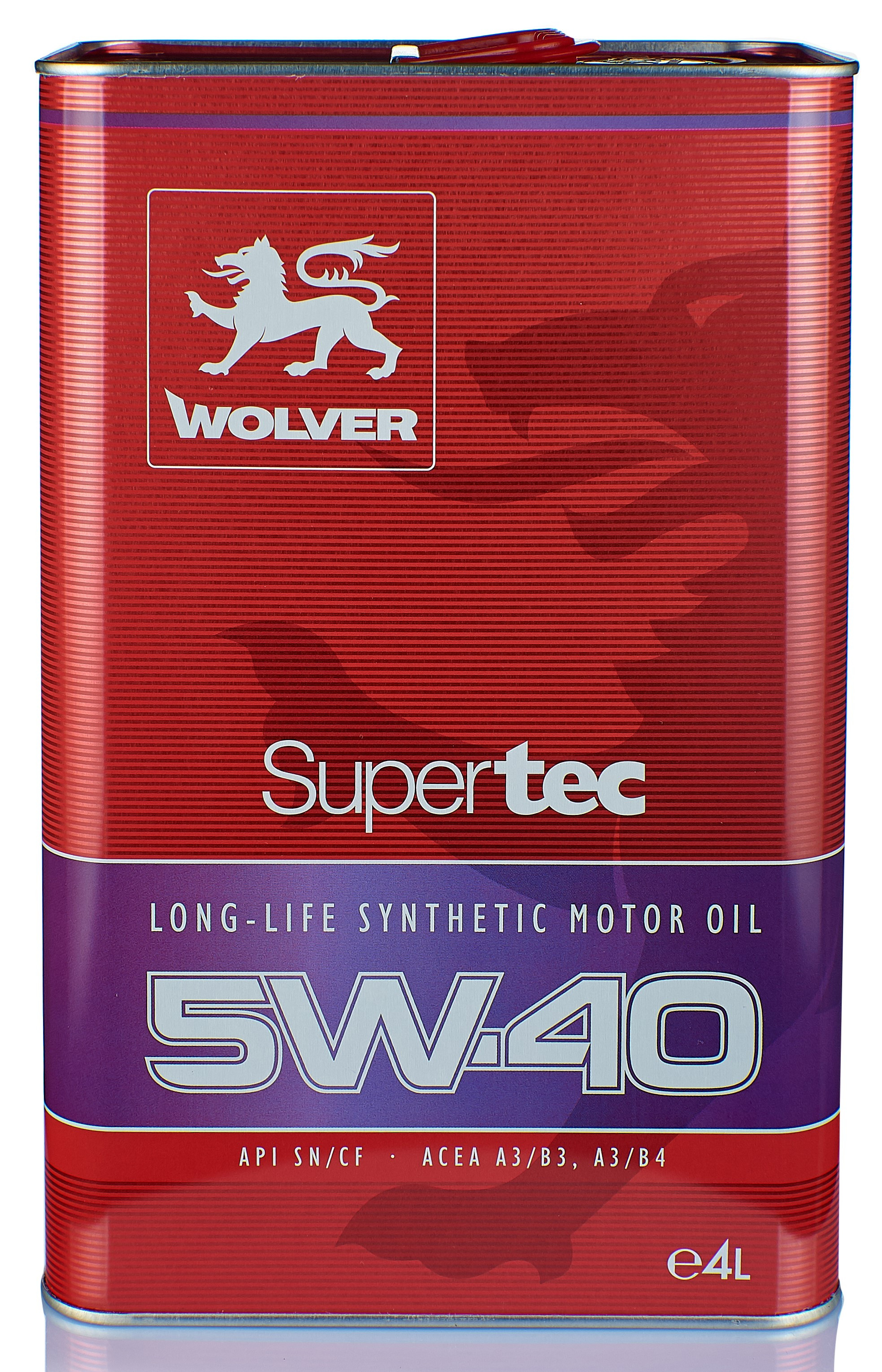 Масло моторное WOLVER SuperTec 5W-40 SN/CF 4л